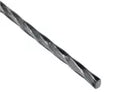 Varilla cuadrada retorcida hierro forjado 3/8" (9 mm) x 6 metros