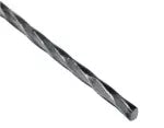 Varilla cuadrada retorcida hierro forjado 3/8" (9 mm) x 6 metros