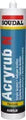 Sellador acrilico pintable Acryrub 310 mL Soudal 102600 (blanco)