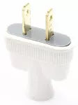 Enchufe plano 15A 110V blanco Eagle 1140-W