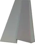 Botagua para pared de siding aluminio natural 5 x 640 cm (11 mm)
