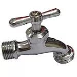 Llave chorro 1/2" con rosca cromada