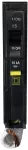 Breaker de enchufar 1 polo 15A 120/240V UL con falla a tierra Square D QO115GFI