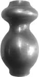 Macolla sencilla 30 x 50 mm (13 mm) hierro forjado decorativo para rejas 155/3