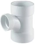 Tee sanitaria reducida PVC SCH40 pared gruesa 150 a 100 mm (6" a 4")