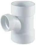 Tee sanitaria reducida PVC SCH40 pared gruesa 150 a 100 mm (6" a 4")