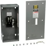 Centro de carga de empotrar 2 espacios 100A UL con tapa Square D QO2100BNF