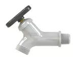 Llave de chorro premium para jardin de 12 mm (1/2") x 45 PVC