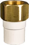 Adaptador agua caliente hembra CPVC SCH40 con inserto metalico 18 mm (3/4") CTS