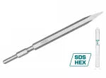 Cincel punta hexagonal 17 x 280 mm para demoledor Total TAC153171
