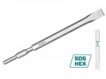 Cincel plano hexagonal 17 x 280 mm para demoledor Total TAC153172