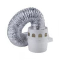 Ducto flexible 10 cm (4”) x 1.5 metros de aluminio para secadora con atrapa pelusa plastico Coflex DJ-K45AS
