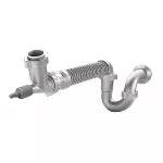 Sifon para lavatorio / fregadero flexible 31 y 38 mm (1-1/4" y 1-1/2") plastico Coflex TF-100