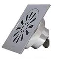 Drenaje cuadrado 10 cm metalico con trampa salida de 50 mm (2") cromo Coflex PC-310
