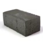 Adoquin rectangular 8 x 10 x 20 cm (negro grafito)