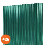 Lamina techo ondulada esmaltada verde 0.46 mm x 1.06 x 1.83 metros Metalco
