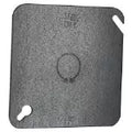 Tapa EMT cuadrada 4" x 4" con hueco KO 12 mm (1/2") UL