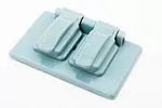 Placa doble plastica para intemperie gris Eagle 1962