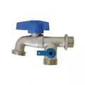 Llave dual para lavadora 1/2" x 3/4" cromo Coflex IP-705P