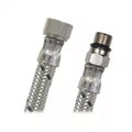 Tubo de abasto de acero para griferia monomando 3/8" x 1/4" 40 cm Coflex EAL-R40