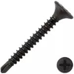 Tornillo gypsum negro punta broca 6 x 1-1/4 (50 por paquete)