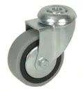 Rueda giratoria de goma para pin gris 50 mm 35 kg 75227
