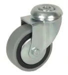 Rueda giratoria de goma para pin gris 50 mm 35 kg 75227