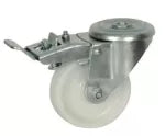 Rueda de nylon para pin giratorio con freno 100 mm 300 kg 76387