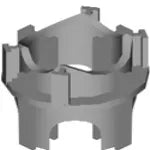Silleta para separar acero en entrepiso 4 cm cruz SU40 (SH150-4)