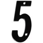Numero para puerta #5 negro National Hardware N238-675