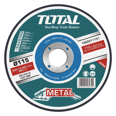 Disco de corte abrasivo para metal 4-1/2" Total
