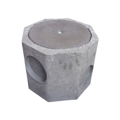 Caja registro 4" octogonal concreto 32 x 32 x 28 cm