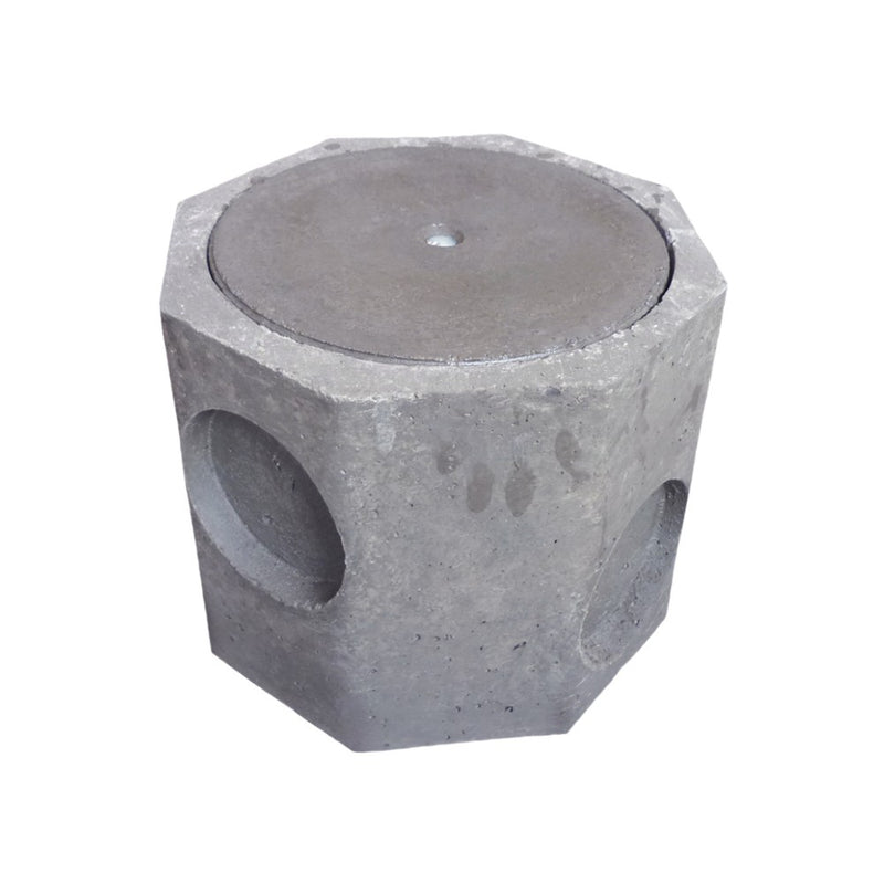 Caja registro 4" octogonal concreto 32 x 32 x 28 cm