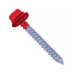Tornillo techo punta corriente 1/4 x 1 rojo (12 por paquete)