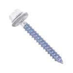 Tornillo techo punta corriente 1/4 x 2 blanco (12 por paquete)