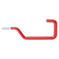 Gancho para cercha con tornillo recubierto de vinil rojo National Hardware N188-010 (sust. N189-415)