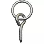 Anillo con tornillo 3/8" x 3-1/2" galvanizado National Hardware N220-657