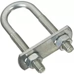 Gancho U con placa 1/4" x 3/4" x 2-1/2" galvanizado National Hardware N222-075