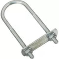 Gancho U con placa 1/4" x 1-3/8" x 4" galvanizado National Hardware N222-117