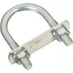 Gancho U con placa 5/16" x 1-3/8" x 2-1/2" galvanizado National Hardware N222-125