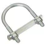 Gancho U con placa #532-5/16" x 2" x 3-1/4" galvanizado National Hardware N222-166