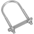 Gancho U con placa 5/16" x 2" x 4-1/2" galvanizado National Hardware N222-174