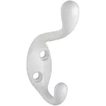 Gancho para ropa y sombrero blanco National Hardware N266-049 (sust. N248-369)