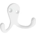 Gancho doble para ropa blanco National Hardware N248-385 (2 por paquete)