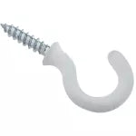 Tornillo ojo abierto 3/4" con revestimiento de vinil blanco National Hardware N259-184 (50 por paquete)
