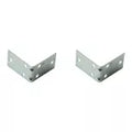 Platina de refuerzo doble 2-1/2" x 1-1/2" galvanizado National Hardware N285-569 (2 por paquete)