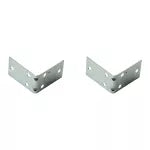 Platina de refuerzo doble 2-1/2" x 1-1/2" galvanizado National Hardware N285-569 (2 por paquete)