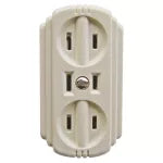Tomacorriente triple tipo pache 15A 125V marfil Eagle 746