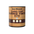 Barniz con tinte Laro Top 975 para uso interior 1/16 galon Sur (nogal oscuro)
