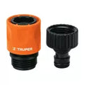 Conector rapido grifo / manguera 3/4" plastico sistema click Truper CLICK-GR / 12724